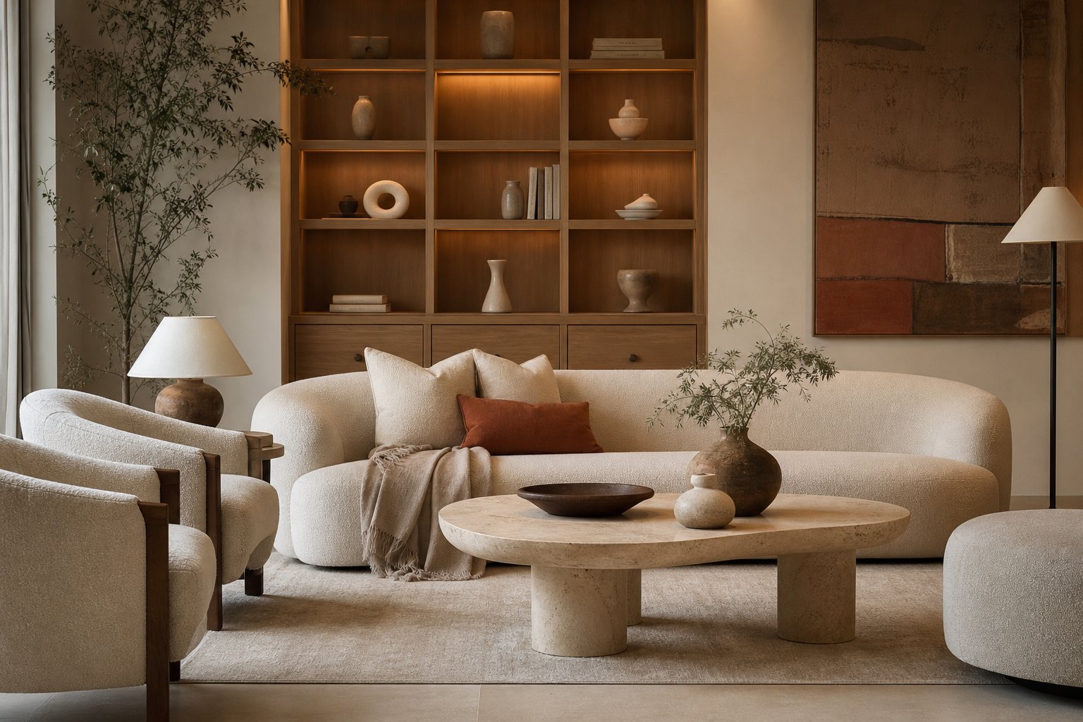 Home Decor and Interior design featuring warm bespoke furnishings